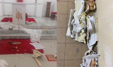 Homem é preso após danificar imagens sacras na igreja de Monte Alegre