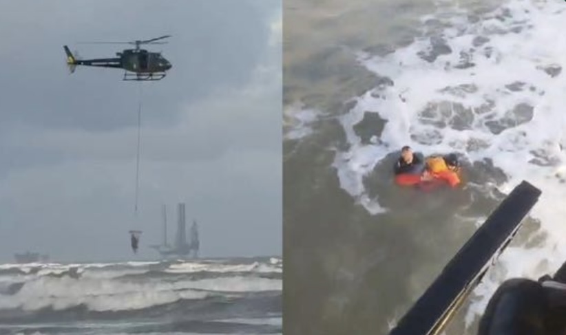 GTA resgata kitesurfista após incidente em alto-mar