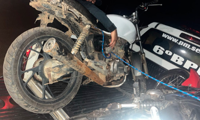 PM apreende moto com sinais de adulteração em Itaporanga D’Ajuda