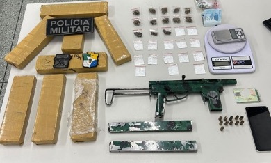 Suspeito de tráfico de drogas e posse ilegal de arma é preso na Zona Sul